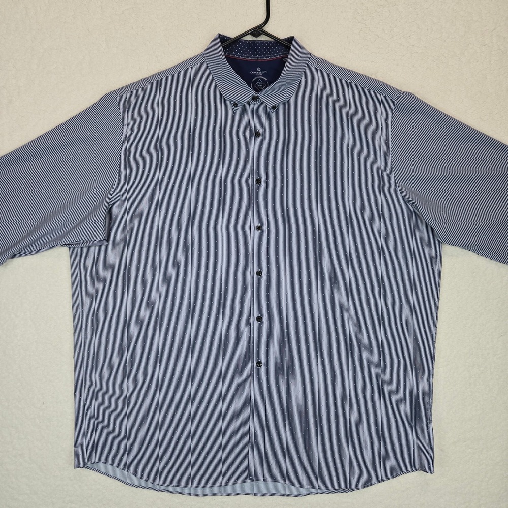 CON.STRUCT Men's 2XLT Performance Shirt Slim Fit Long Sleeve 4-Way Stretch Tall